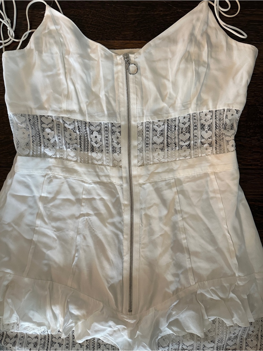 For Love And Lemons White Lace Ruffle Midi Dress - Picture 5 of 6